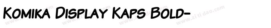 Komika Display Kaps Bold字体转换